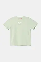 Dětské tričko Elisabetta Franchi zelená barva, EFTS237.0.JE006