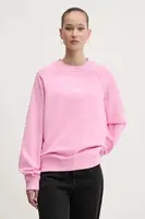 Bavlněná mikina MSGM dámská, růžová barva, s potiskem, 2000MDM503.300000