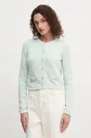 Kardigan Guess DOROTHY dámský, tyrkysová barva, lehký, W5RR20 Z3L21