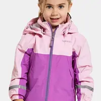 Dětská nepromokavá bunda Didriksons PILVI KIDS JKT fialová barva