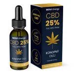 MOVit Energy CBD 25% Full Spectrum konopný olej 10 ml