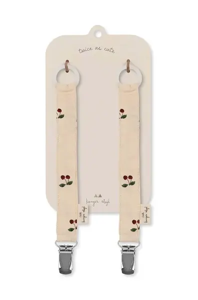 Klip / přívěšek na dudlík Konges Sløjd 2 PACK PACIFIER STRAP 2-pack