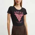 Tričko Guess černá barva, W4BI19 J1314