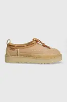 Semišové papuče UGG Tasman Crafted Regenerate béžová barva, 1152747