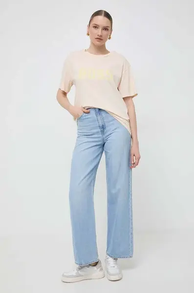 Bavlněné tričko Boss Orange