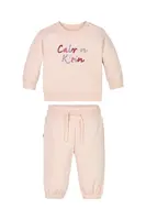 Dětská tepláková souprava Calvin Klein Jeans růžová barva, IN0IN00307