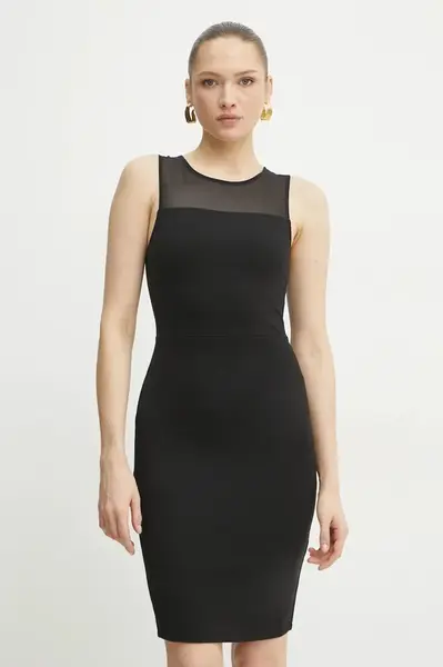 Šaty Armani Exchange černá barva, mini, XW000943 AF13729
