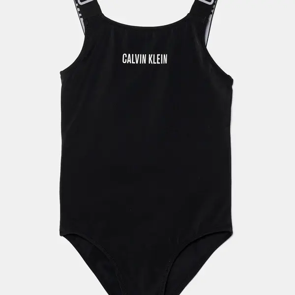 Jednodílné dětské plavky Calvin Klein Jeans černá barva, KY0KY00098