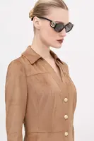 Sluneční brýle Gucci dámské, hnědá barva, GG1691S