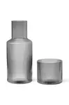 Karafa se sklenicí ferm LIVING Ripple Small Carafe Set 500 ml