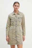 Džínové šaty Levi's béžová barva, mini