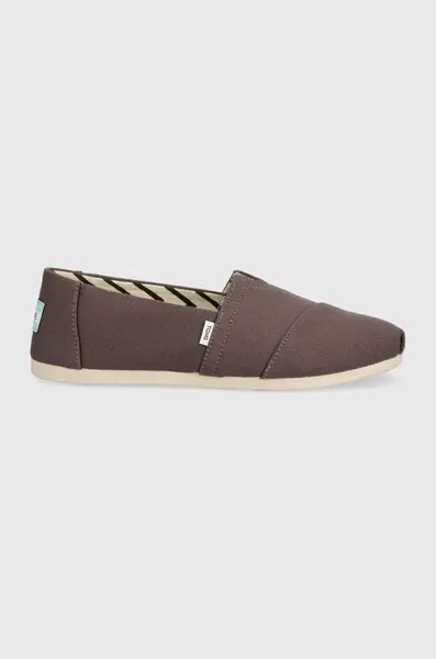 Espadrilky Toms Alpargata šedá barva