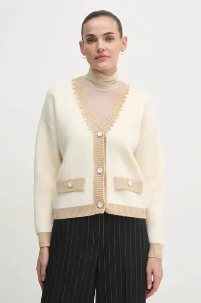 Kardigan Artigli dámský, béžová barva, ACMA000088