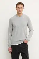 Vlněný svetr Filippa K pánský, šedá barva, lehký, 28926