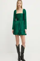 Šaty Abercrombie & Fitch zelená barva, mini, KI159-5085