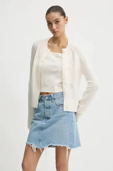 Svetr Abercrombie & Fitch dámský, béžová barva, KI150-4293