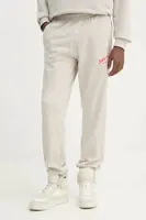 Bavlněné tepláky adidas Originals Wabash béžová barva, s potiskem, JD0672