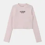 Dětské tričko s dlouhým rukávem Guess růžová barva, J4YI49 KBZP4