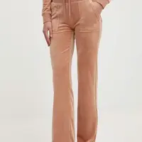 Velurové teplákové kalhoty Juicy Couture DEL RAY GOLD