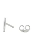 Stříbrná náušnice Design Letters