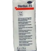 Sterilux Gáza kompresní nesterilní 17 vláken 8 vrstev 5 x 5 cm 100 ks