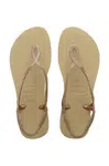 Sandály Havaianas LUNA PREMIUM II dámské, béžová barva, 4146130.0154
