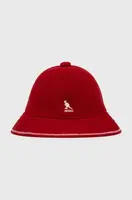 Vlněný klobouk Kangol červená barva, vlněný