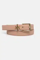 Kožený pásek Armani Exchange dámský, růžová barva, 941182 4R759