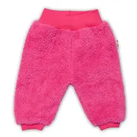 Baby Nellys Kojenecké chlupáčkové tepláčky Cute Bunny - malinové, vel. 68 vel.  68