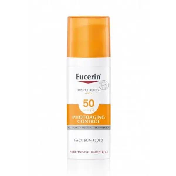 Eucerin Emulzia na opaľovanie proti vráskam Photoaging Control SPF 50 (Face Sun Fluid) 50 ml