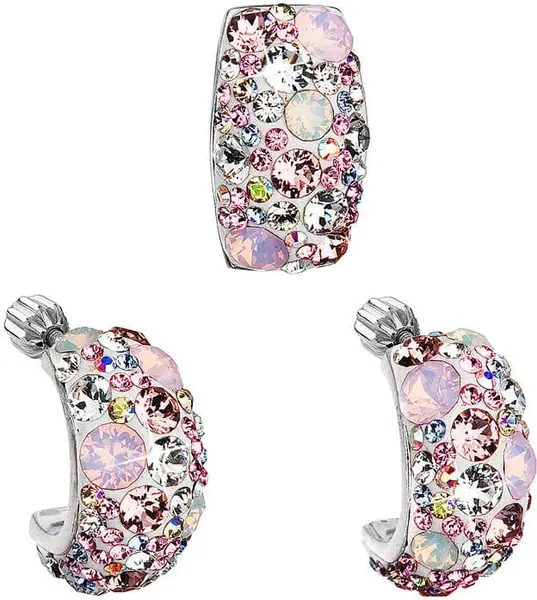 Evolution Group Súprava šperkov s kryštálmi Swarovski Magic Rose 39116.3 (náušnice, prívesok)