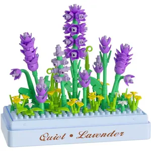 Stavebnica mini KOCO Levanduľa plast 239ks v krabičke 11x12x5cm