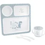 KikkaBoo Jedálenská súprava Dinosaurus 4 diely