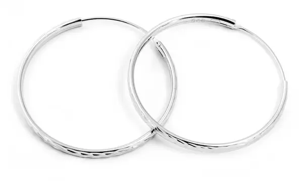 Beneto Trblietavé strieborné kruhové náušnice AGUC2098 / 30 / N