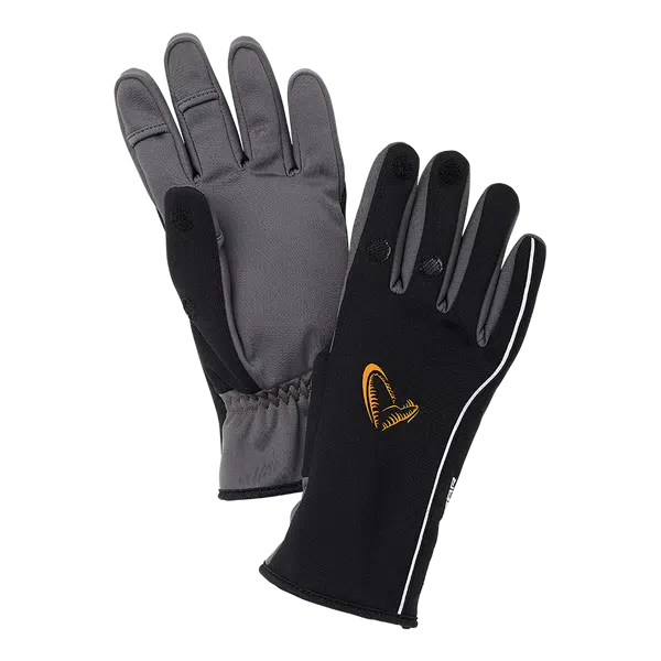 Savage gear rukavice softshell winter glove black - xl