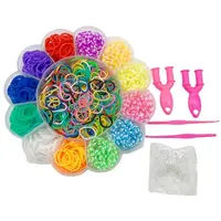 Alltoys Sada gumičiek 900 ks na výrobu náramkov Loom band Kvetina