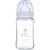 Canpol babies Fľaša so širokým hrdlom Royal Baby 240 ml modrá