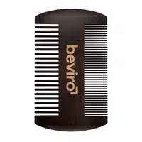beviro Hrebeň na fúzy z hruškového dreva (Beard Comb)