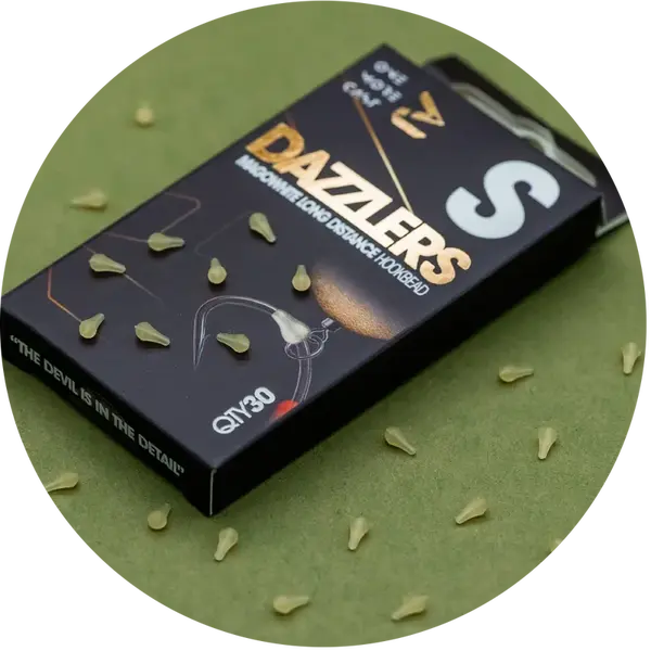 One more cast zarážky dazzlers magowhite distance hook bead 30 ks - s