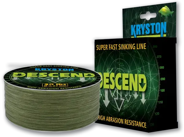 Kryston descend potápivá šnúra zelená 600 m - 0,23 mm 20 lb