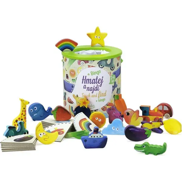 Vilac Drevená hra Hmatej a nájdi