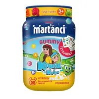 Marťánci Gummy Karol a Kvído VELIKONOCE + TETOVAČKY, vitaminy pro děti 50 želatinových tablet