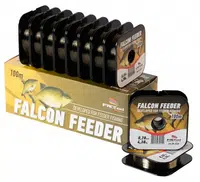 Falcon vlasec feeder tmavo hnedá 100 m-priemer 0,18 mm / nosnosť 3,85 kg