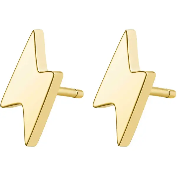 S'Agapõ Oceľové náušnice v tvare blesku CLICK SCK42