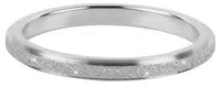 Troli Oceľový trblietavý prsteň KR-01 Silver 60 mm