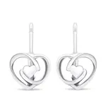 Brilio Silver Romantické strieborné náušnice Srdce EA443W