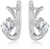 Beneto Stříbrné náušnice s kamínky AGU1164