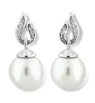 Cutie Jewellery Působivé perlové náušnice z bílého zlata Z6397-3125-10-X-2