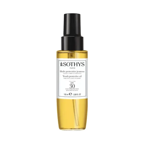 SOTHYS Paris Opalovací olej na obličej, tělo a vlasy SPF 30 (Youth Protective Oil) 100 ml