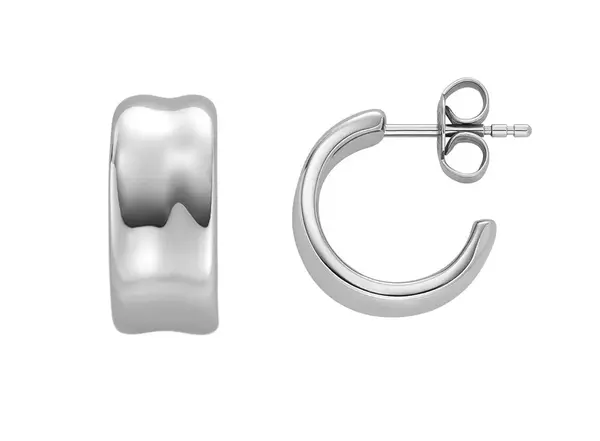 Skagen Ocelové náušnice kruhy Anja Pebble SKJ1849040